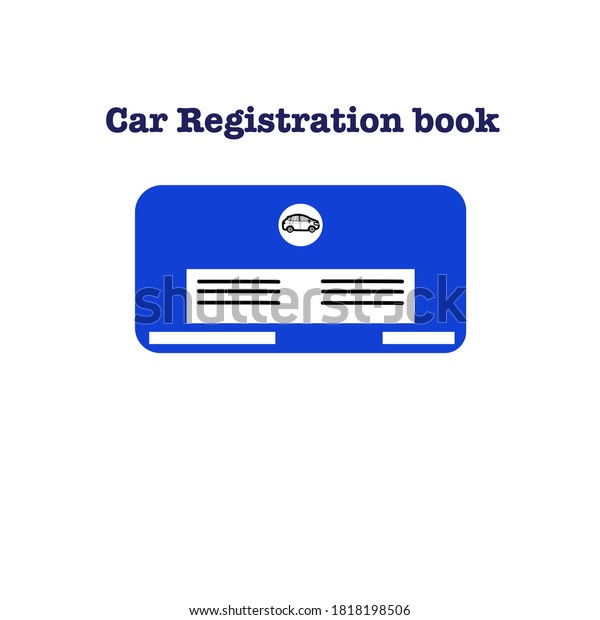 Car\
registration book for Thailand.vector illustration\
