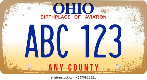 Car registration in Ohio - License Plate Ohio - United States of America