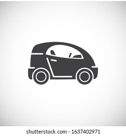 Car related icon on background for graphic and web design. Creative illustration concept symbol for web or mobile app.