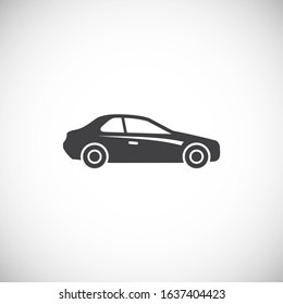 Car related icon on background for graphic and web design. Creative illustration concept symbol for web or mobile app.