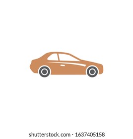 Car related icon on background for graphic and web design. Creative illustration concept symbol for web or mobile app.