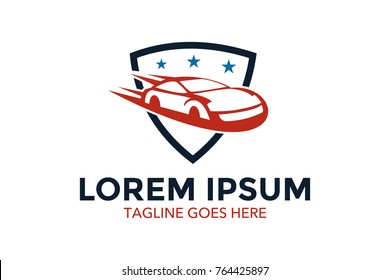 Car Related Logo. Maintenance. Car Service. Repair. Car Wash. Vector. Editable