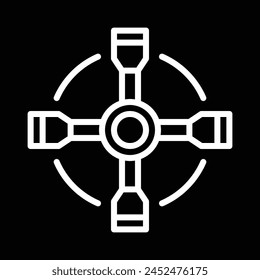 car remapping icon vector outline