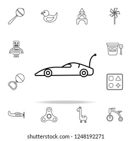 car with remote control line icon. toys icons universal set for web and mobile