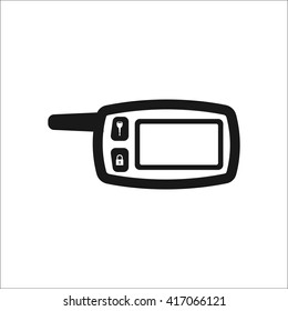 Car remote control sign simple icon on  background