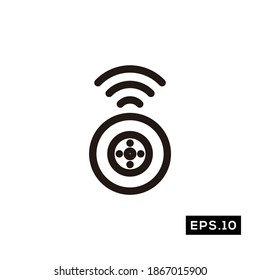 Car Remote Icon. Automatic Car Tech Sign logo vector