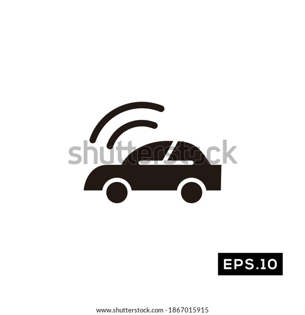 Car\
Remote Icon. Automatic Car Tech Sign logo\
vector