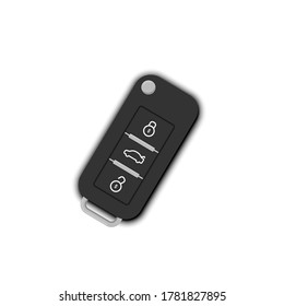 Símbolo del icono de la tecla del mando a distancia del coche diseño vectorial aislado en fondo blanco