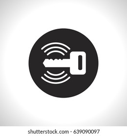 Car remote key symbol vector hmi dashboard flat icon