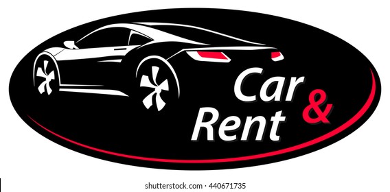 Car Rent Abstract Lines Vector. Logo. Vector illustration