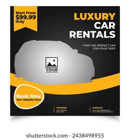 Car rent Brochure Flyer design Layout template