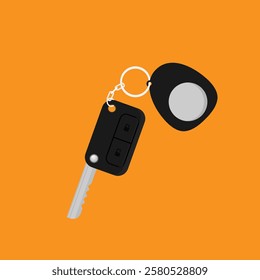 Car rent concept vector illustration. Key flat icon