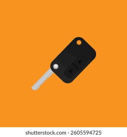 Car rent concept vector illustration. Key flat icon