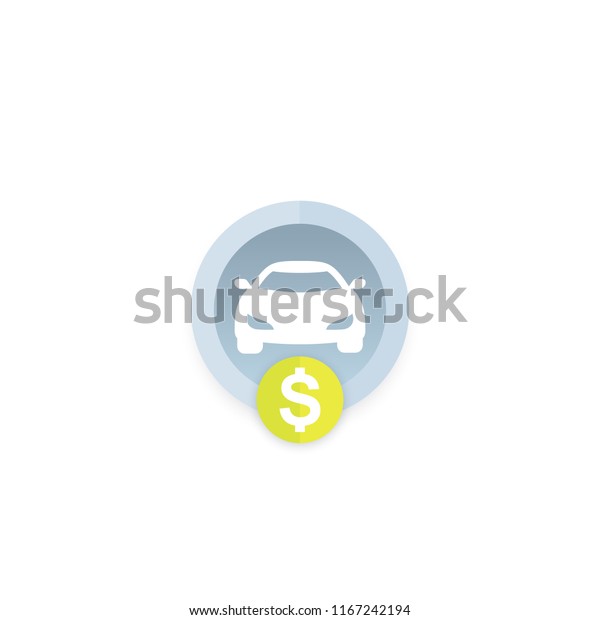 car rent, payment vector
icon