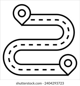 Icono de la línea delgada mínima simple para el alquiler y el automóvil