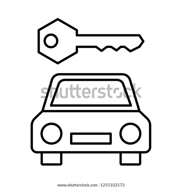 car\
rent, tour and travel vector icon out line style, modern concept,\
editable project, for application, design,\
website