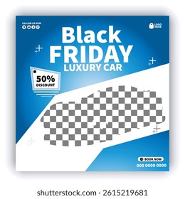 Car rental and Automotive social media banner or Instagram post template