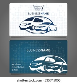 Car Rental Business Card For The Company