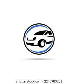 Car Rental Business Logo. Modern circle shape logo. Circle Logo Car.