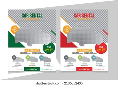 Car Rental Flyer Design Template