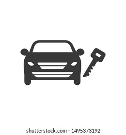 Car Rental Icon. vector template, Auto Loan Icon