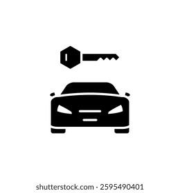 car rental icon vector template