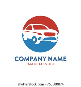 car rental logo template. vector. editable