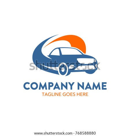 Car Rental Logo Template Vector Editable Stock Vector (Royalty Free