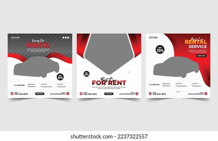 Car rental promotion social media post banner template, Luxury car buy, Luxury car rental social media post, transport flyer template design, Car showroom flyer design