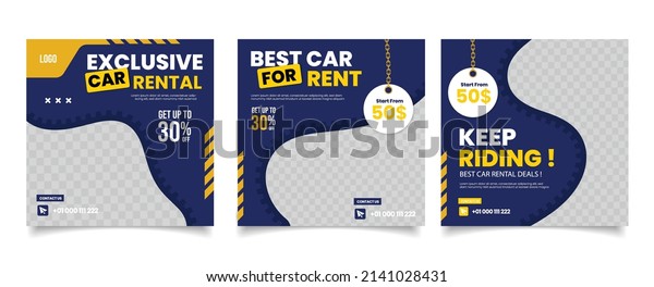 Car rental promotion\
social media post