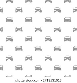 Aluguel de carros padrão sem costura isolado no fundo branco