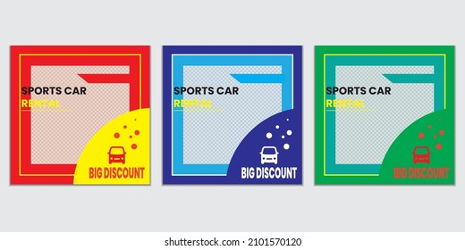 Car rental Social media post