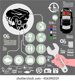 5,775 Car Repair Infographic Images, Stock Photos & Vectors | Shutterstock