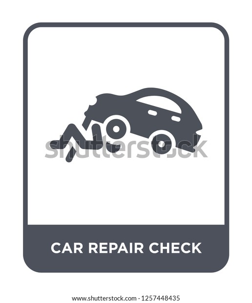 car repair check icon vector\
on white background, car repair check trendy filled icons from\
Mechanicons collection, car repair check simple element\
illustration