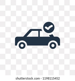 Car repair check list vector icon isolated on transparent background, Car repair check list transparency concept can be used web and mobile