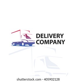 Car repair or delivery service label. Vector logo design template. 
