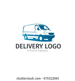 Car repair or delivery service label. Vector logo design template.