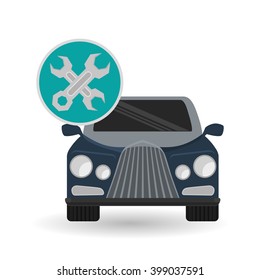 car repair design, vector illustration