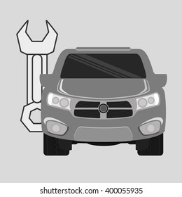 car repair design, vector illustration