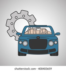 car repair design, vector illustration