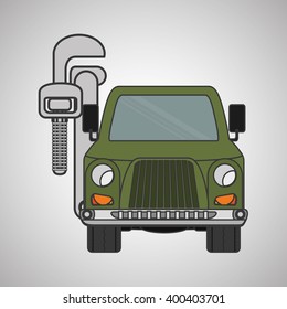 car repair design, vector illustration