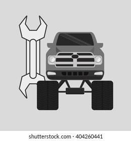 car repair design, vector illustration