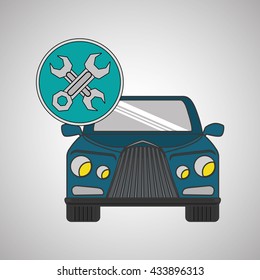 car repair design, vector illustration