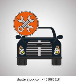 car repair design, vector illustration
