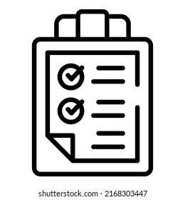 Car repair to do list icon outline vector. Auto motor. Oil engine