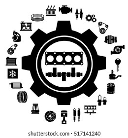 Car repair Engine vector