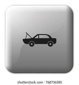 Car repair flat vector icon.