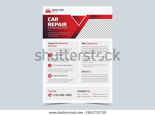 Car Repair flyer, Auto repair, Business, Automotive\
service, Automobile, Service car, Maintenance, Car fix, Oil change\
flyer