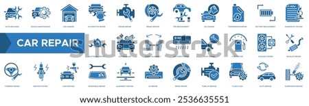 Car Repair icon. Auto Mechanic, Vehicle Maintenance, Car Garage, Automotive Repair, Engine Repair
