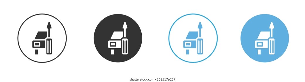 Car repair icon Editable flat style, illustration icons